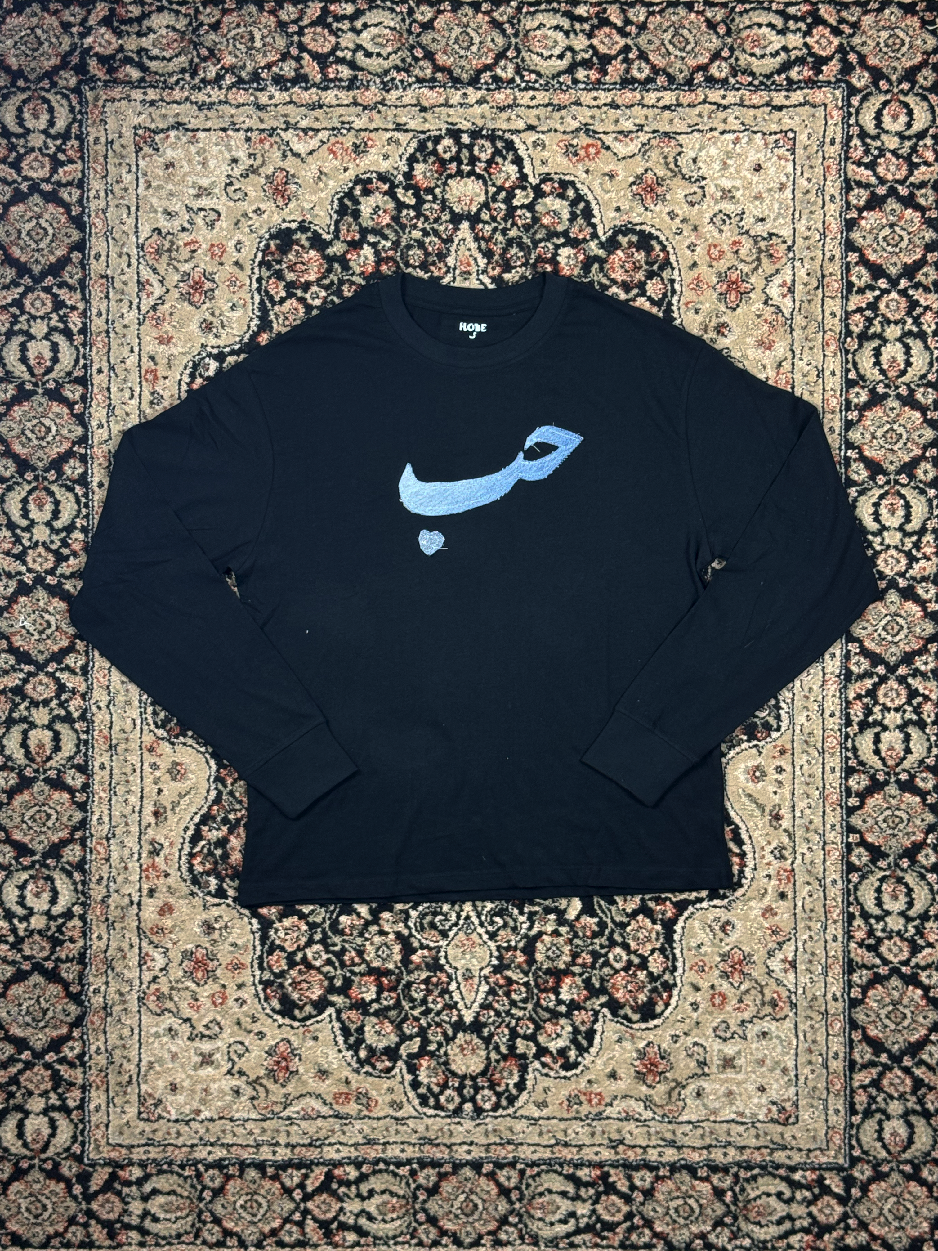 LONG SLEEVE - PATCHWORK D'JEAN - NOIR